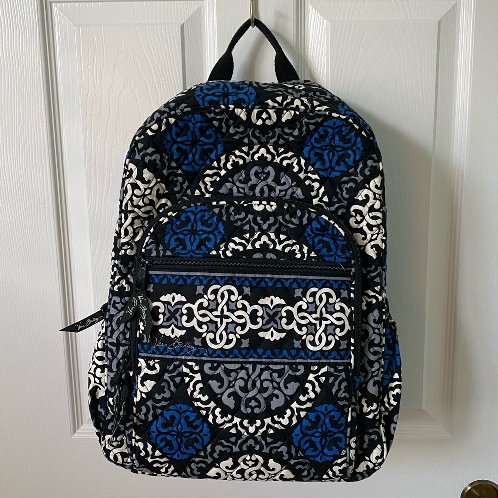 Vera Bradley Campus Backpack in Canterberry Cobalt